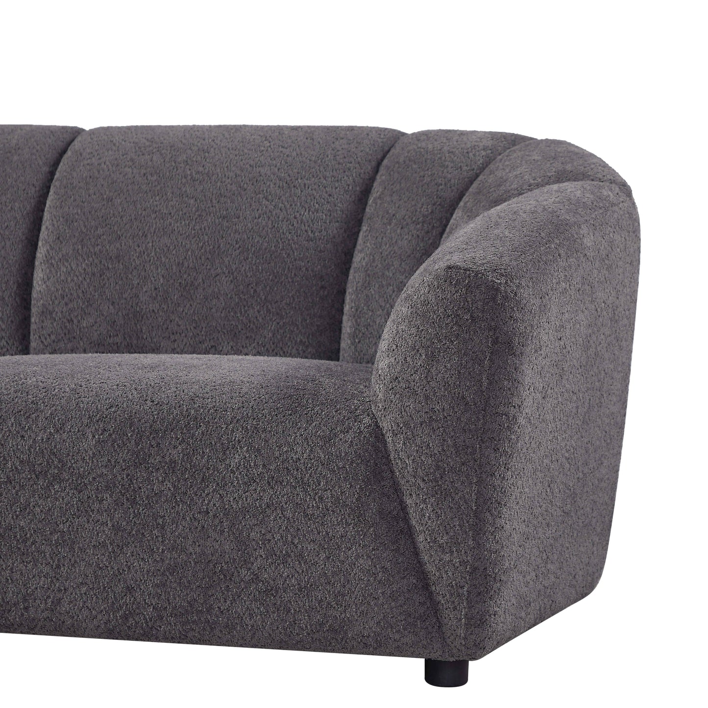 9988 Sofa , 3 Seater Sofa with 2 Pillows, Comfy Couch for Living Room, Dorm, Office, Apartment, Breathable Fabric - Grey