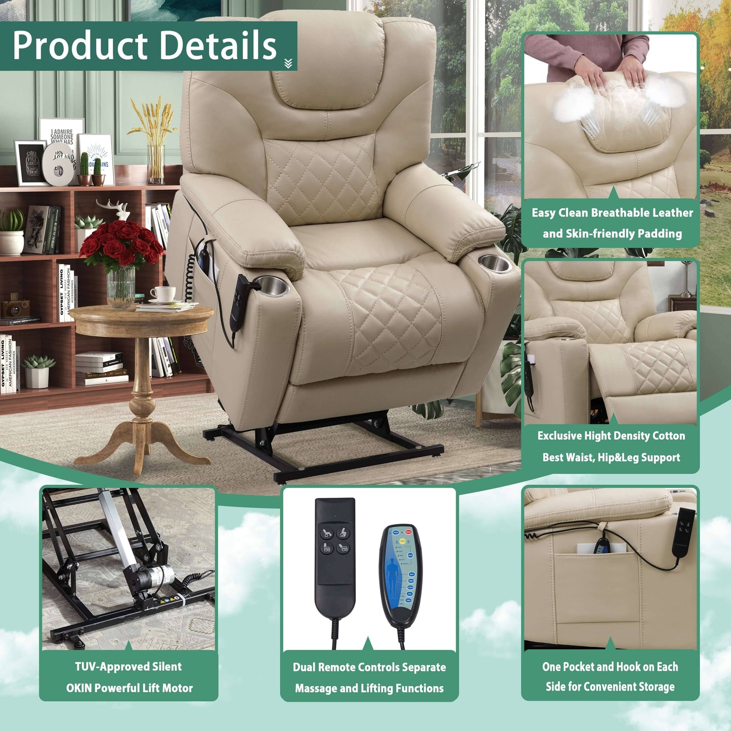 lay flat recliner lift chair