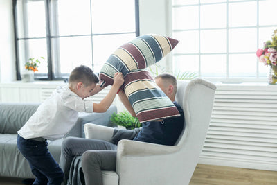 dark blue recliner chair