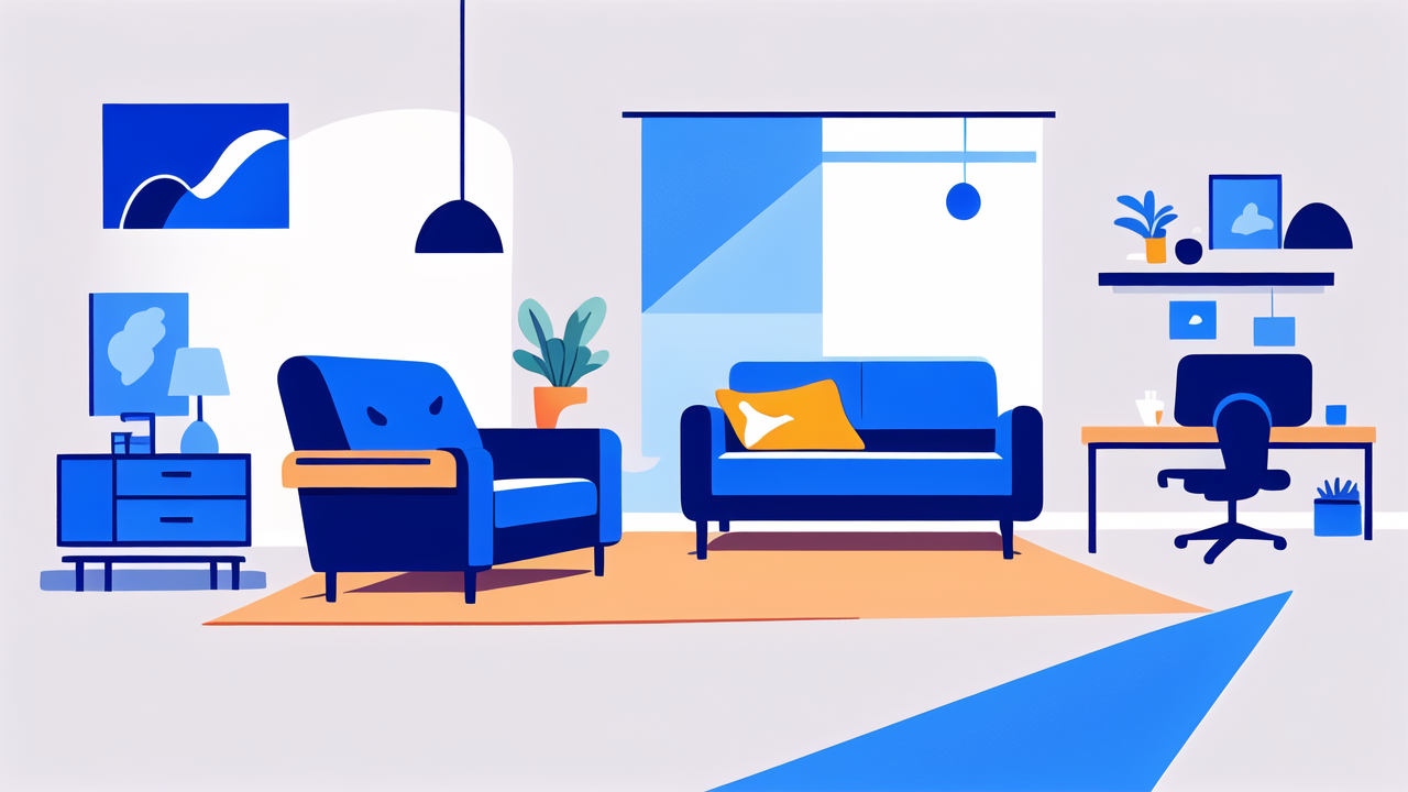 dark blue recliner chair