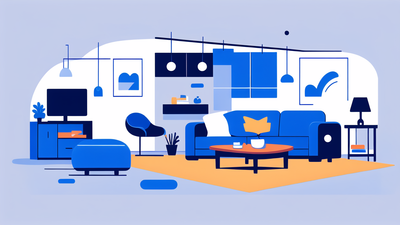 dark blue recliner chair