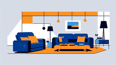 dark blue recliner chair