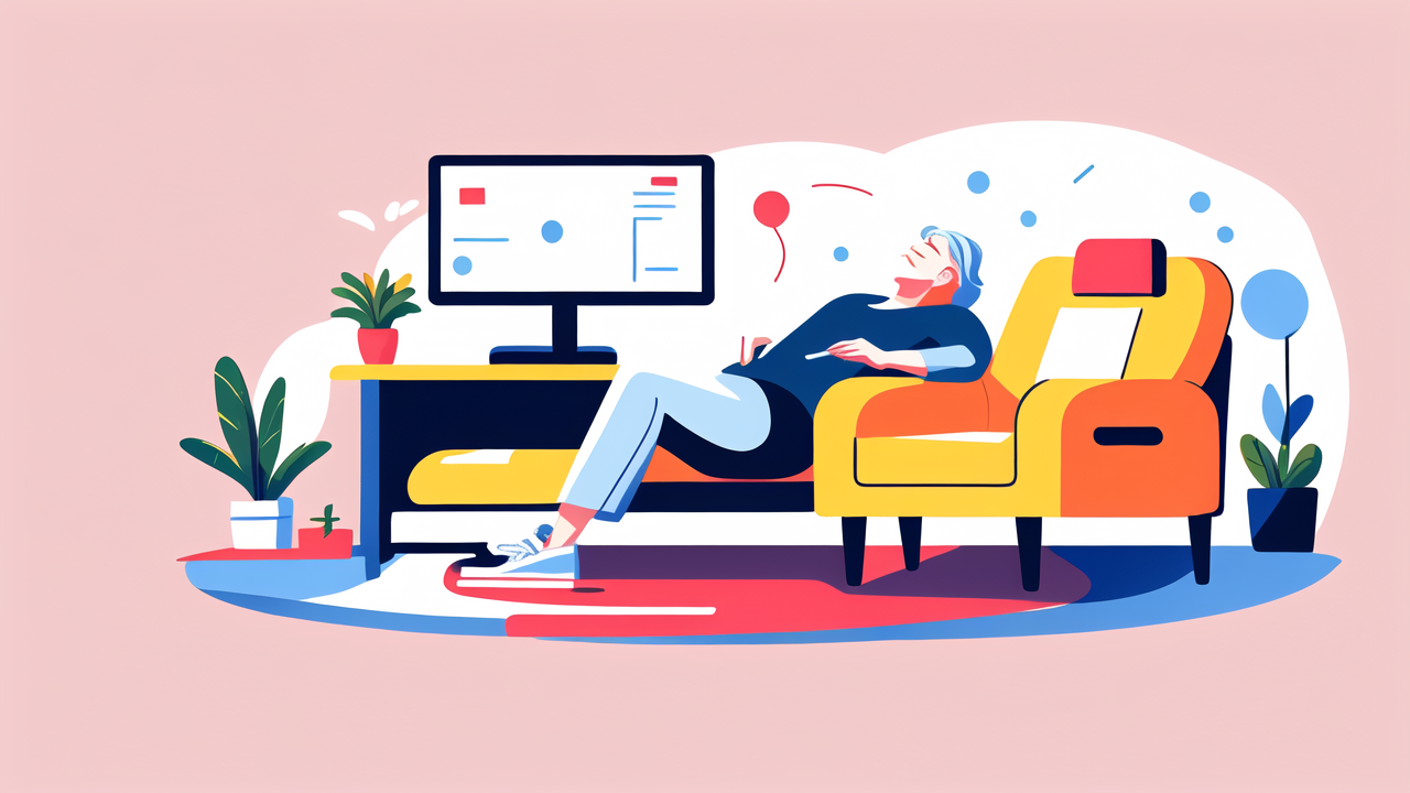 dark blue recliner chair