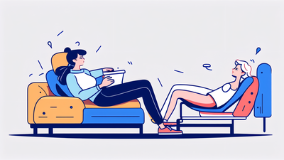 dark blue recliner chair