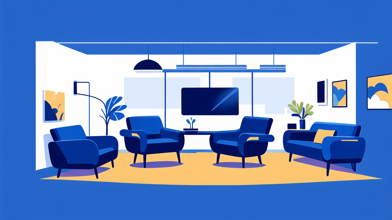 dark blue recliner chair