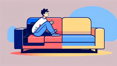 dark blue recliner chair