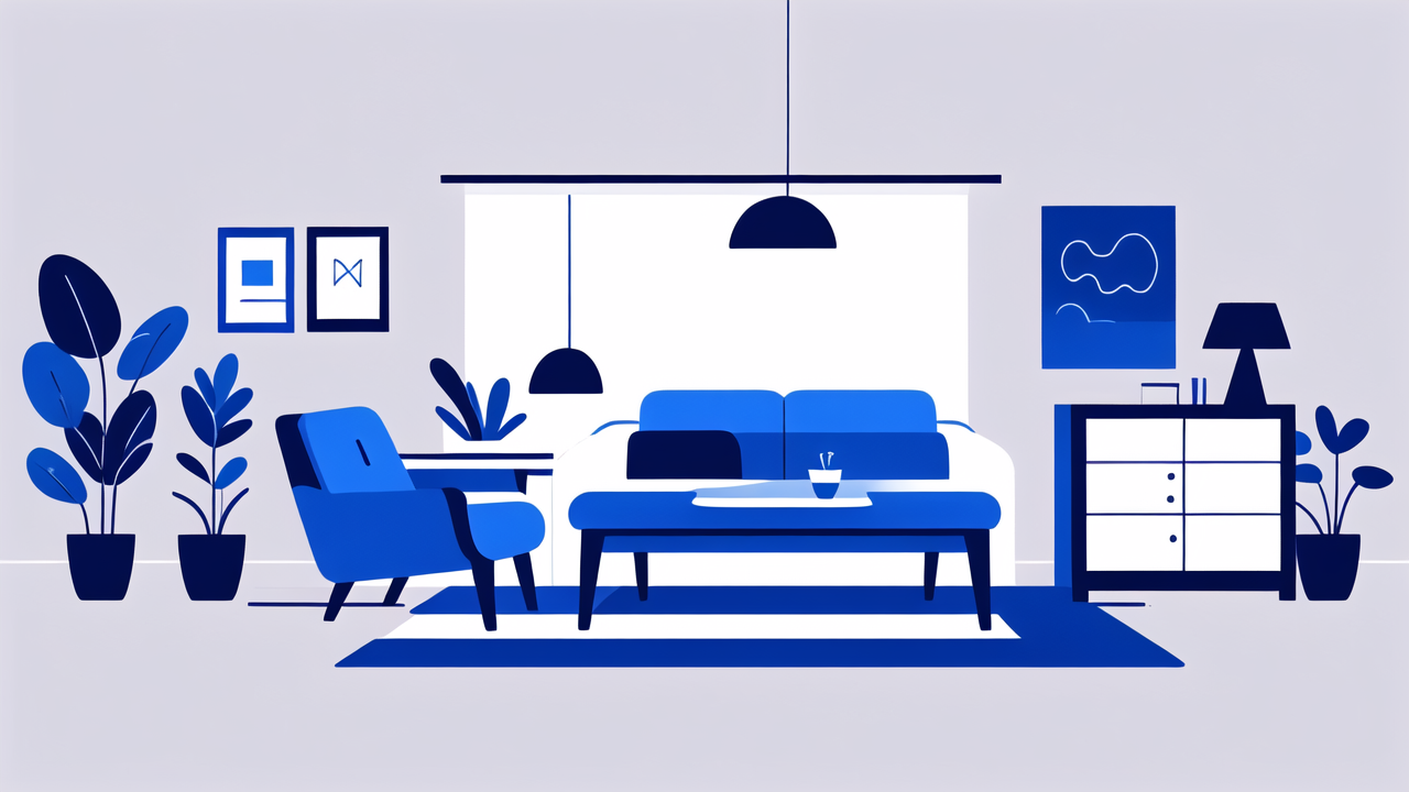 dark blue recliner chair