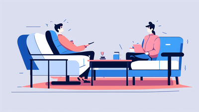 dark blue recliner chair