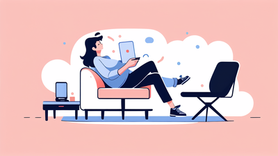 dark blue recliner chair