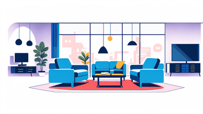 dark blue recliner chair