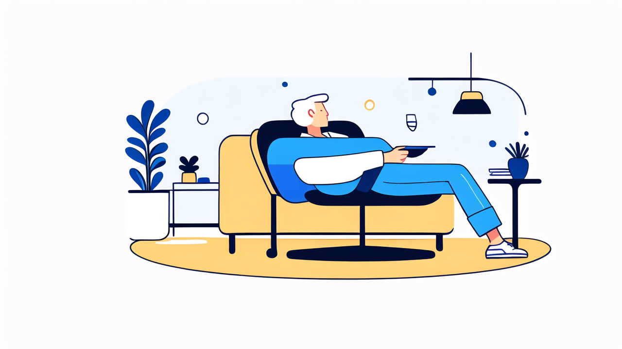 dark blue recliner chair