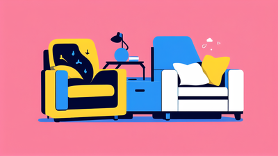 dark blue recliner chair