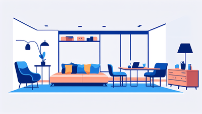 dark blue recliner chair