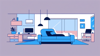 dark blue recliner chair