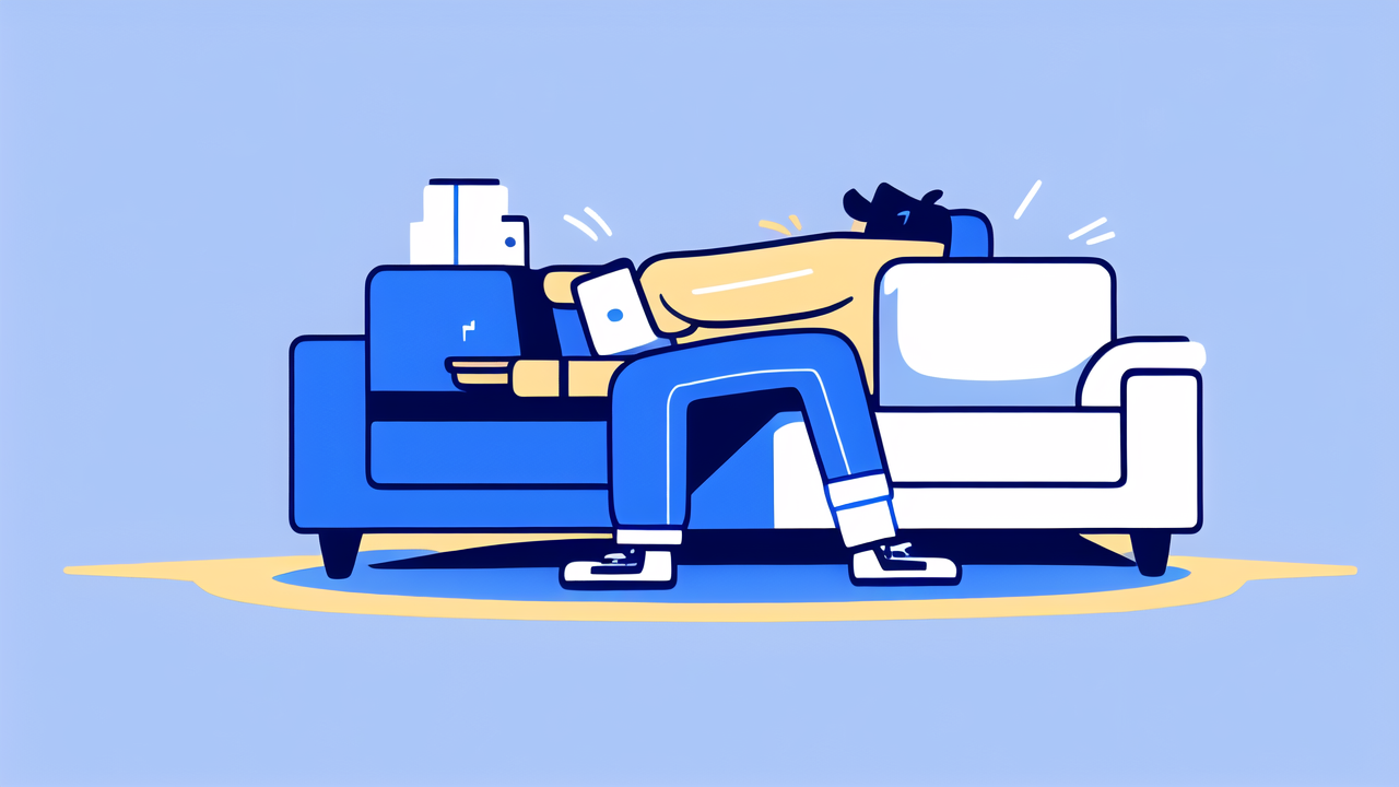 dark blue recliner chair