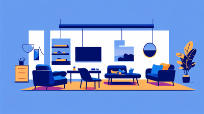 dark blue recliner chair