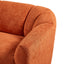 9988 Sofa , 3 Seater Sofa with 2 Pillows, Comfy Couch for Living Room, Dorm, Apartment, Breathable Fabric - Orange-Red