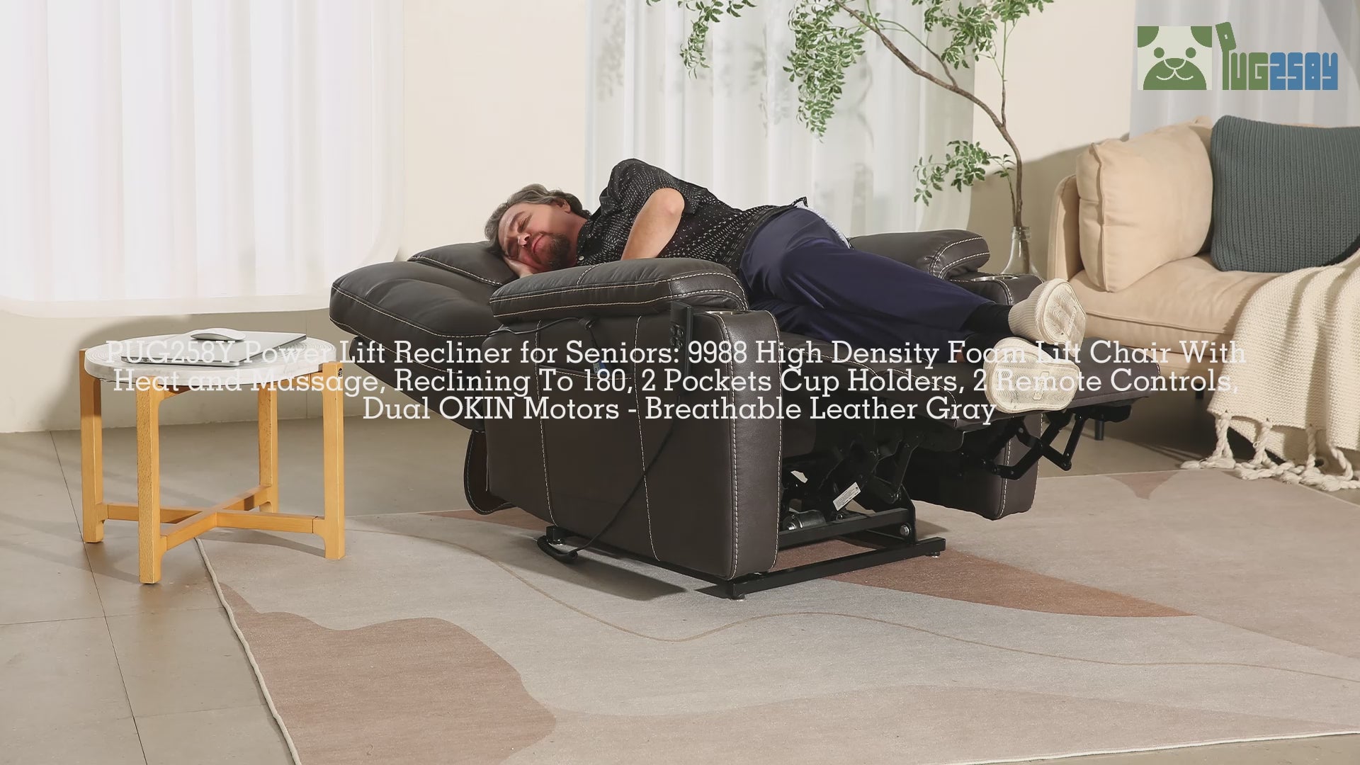 lift recliner with heat and massage