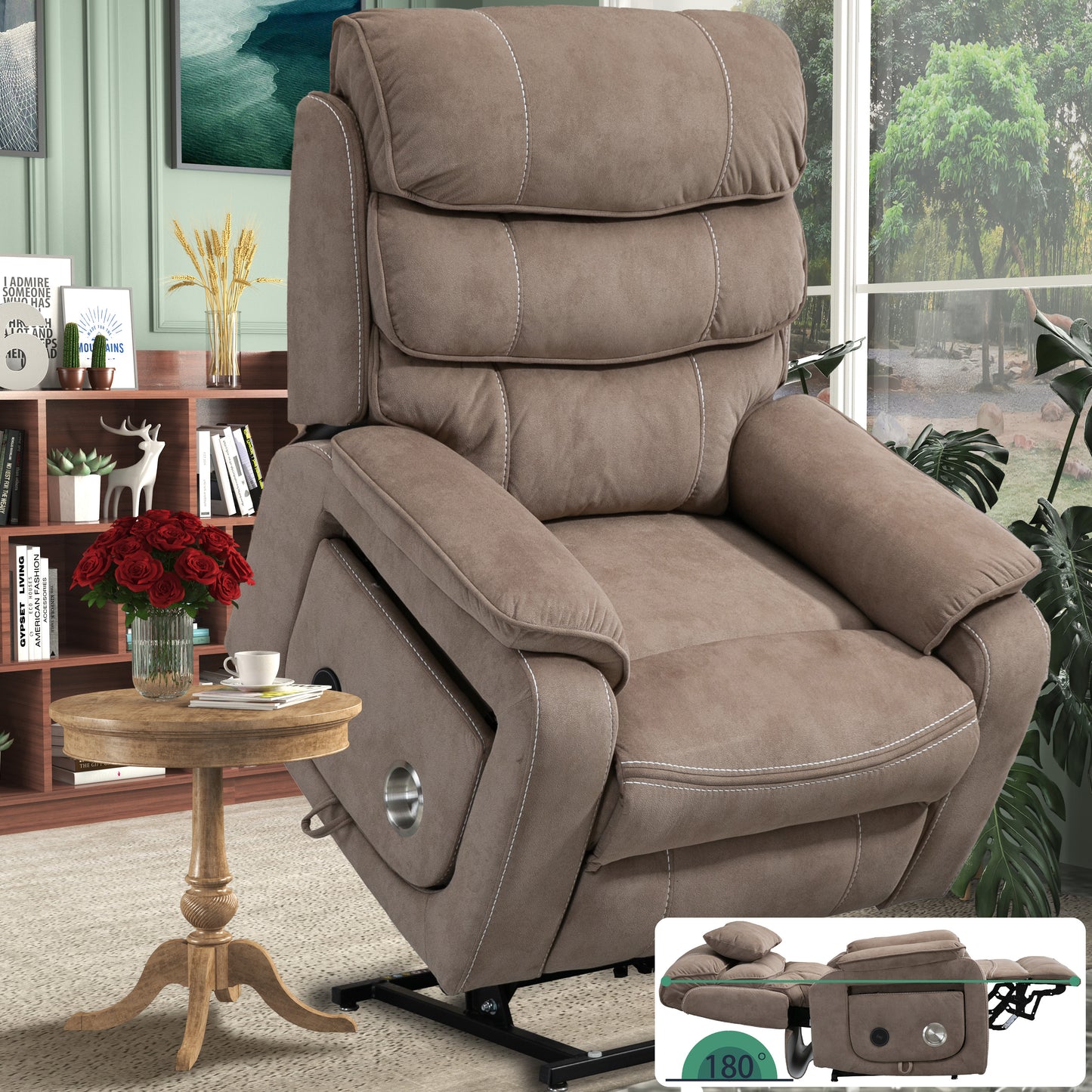 recliner chair with massage and heat